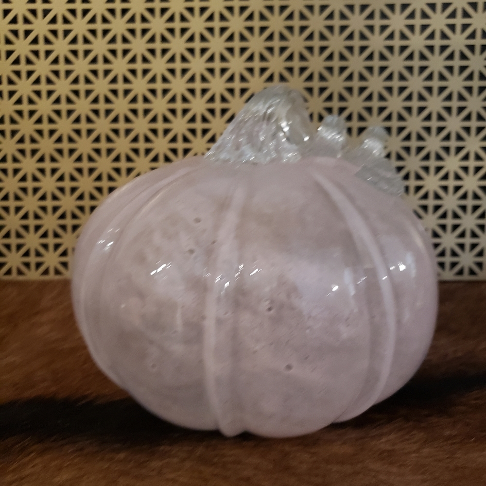 HAND BLOWN PUMPKIN